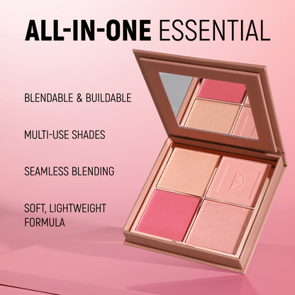 Character 4 Color Blush & Highlighter Palette Moondust Muse - CGP201
