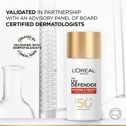 L'Oreal - UV Defender Invisible Resist Daily Sunscreen SPF50+