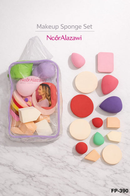 ≈21 Pcs Mini & Regular Blenders +Powder Puff ( With Bag) ®