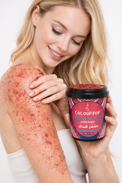 Sugar Scrub Aker Fassi عكر فاسي For Body ( Big Size 600g )