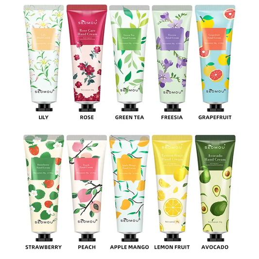 7 pcs Randomly Hand Cream Soft & Refreshing Texture 30 ml