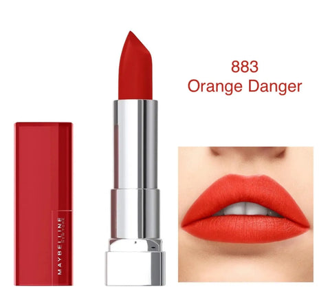 Maybelline Matte Lipstick Orange Danger 883