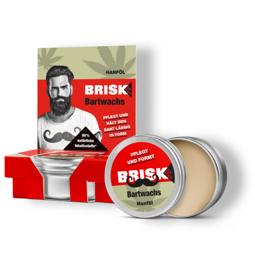 Men Set Brisk Bart Balm Beard With Wax Texture Care And Keep Your Bread In  Shape  100% natural ingredients + Moisturizer + 2 In 1 Bert Shampo
