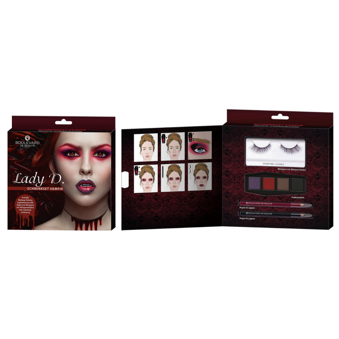 Buy Boulevard de Beaute
Makeup Set - Lady D ( Eyeshadow + Eyelashes + Black Kohl + Red Lip Liner ) Get Free