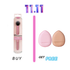 Buy Real Techniques Setting Brush For Powder & Highlighter Get Mini Powder Puff ( Free Gift )