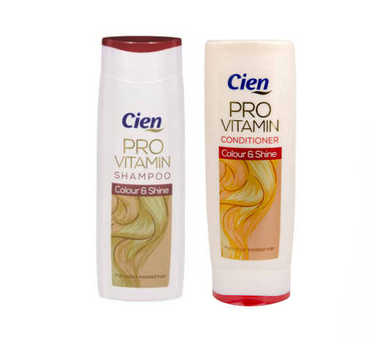 Cien Pro Shampoo & Conditioner ( Colour & Shine )© شامبو للشعر المصبوغ يحافظ على اللون