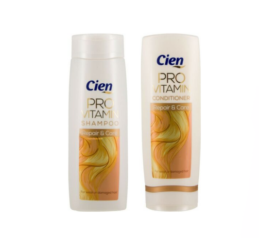 Cien Pro Shampoo & Conditioner ( Repair & Care ) © يرطب الشعر و يصبح كالحرير