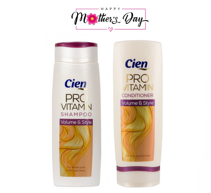 Cien Pro Shampoo & Conditioner ( Volume & Style ) ©