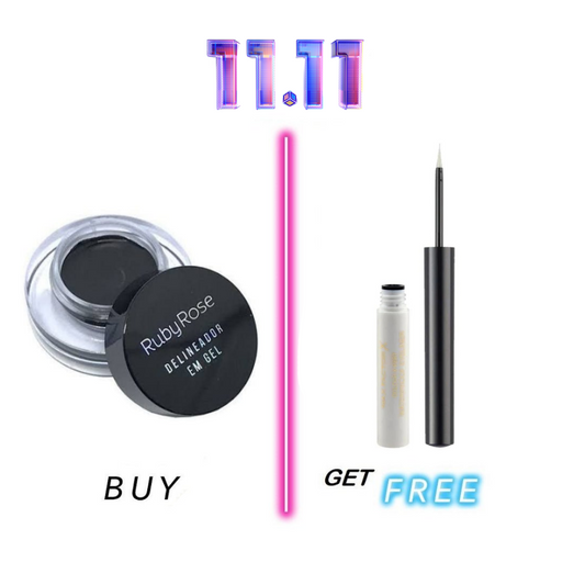 Buy Ruby Rose Gel Eyeliner Black Get Max Factor White Metallic Eyeliner