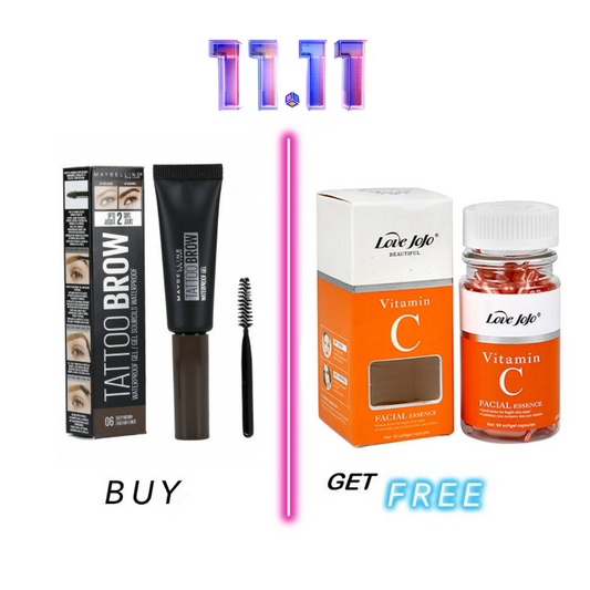 Buy Maybelline Tattoo Brow 06 Deep Brown ( Waterproof) Get Free 90 Capsules Vitamin C