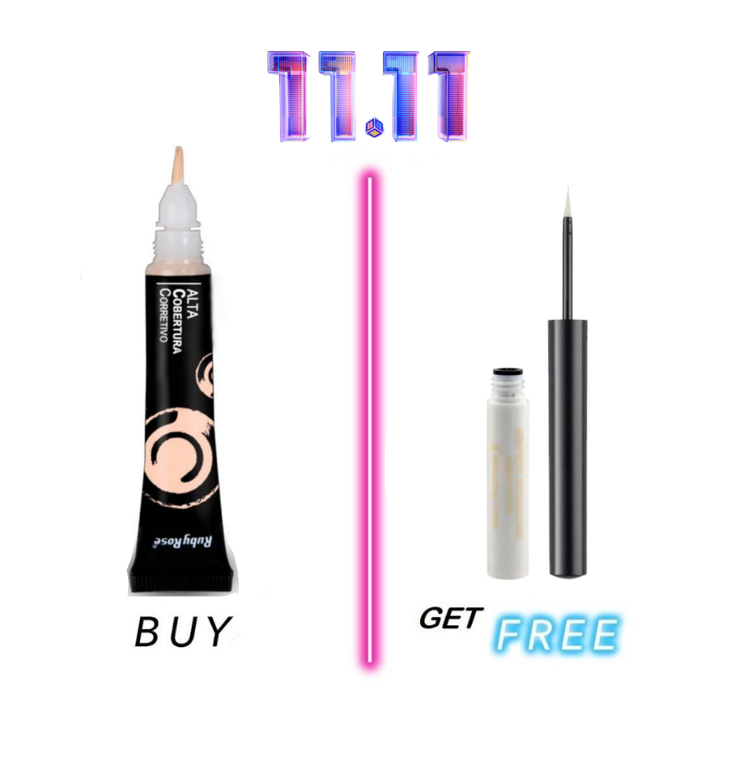 Buy Ruby Rose High Definition Concealer L1 Get Max Factor White Metallic Eyeliner