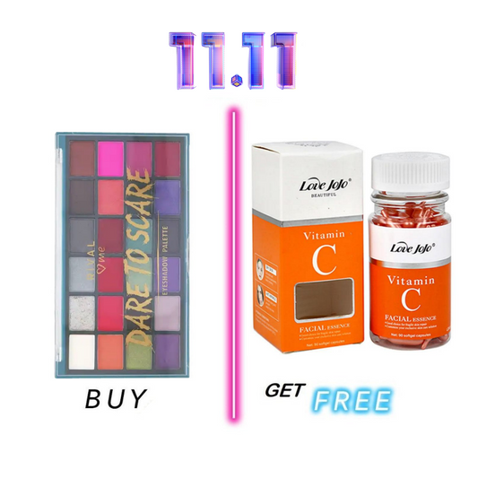 Buy Rival Dare To Scare Eyeshadow Palette Get 90 pcs Capsule Vitamin C