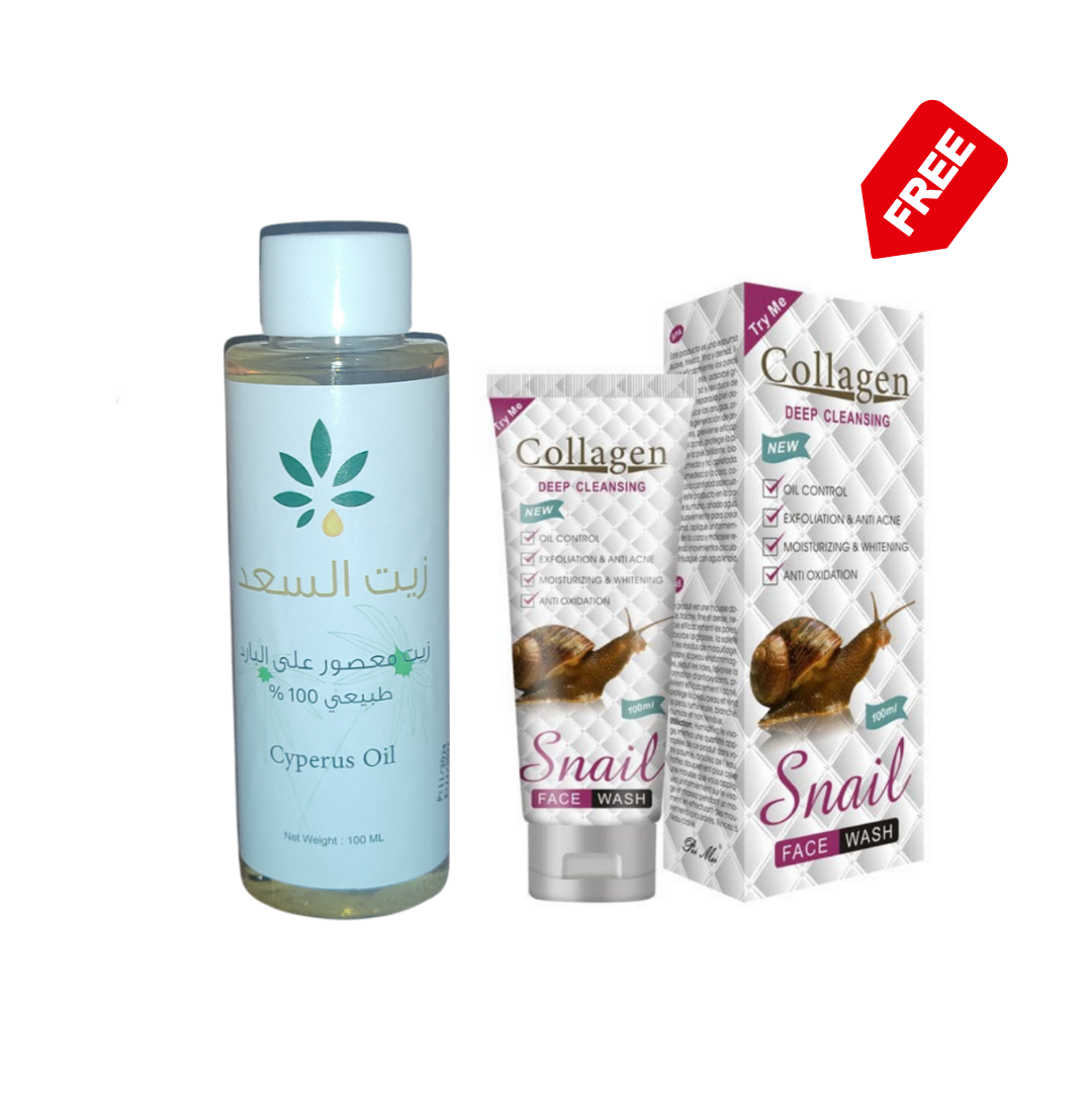 Saad Oil Hair Removal 100ml زيت السعد Natural 100% + Free Cleanser