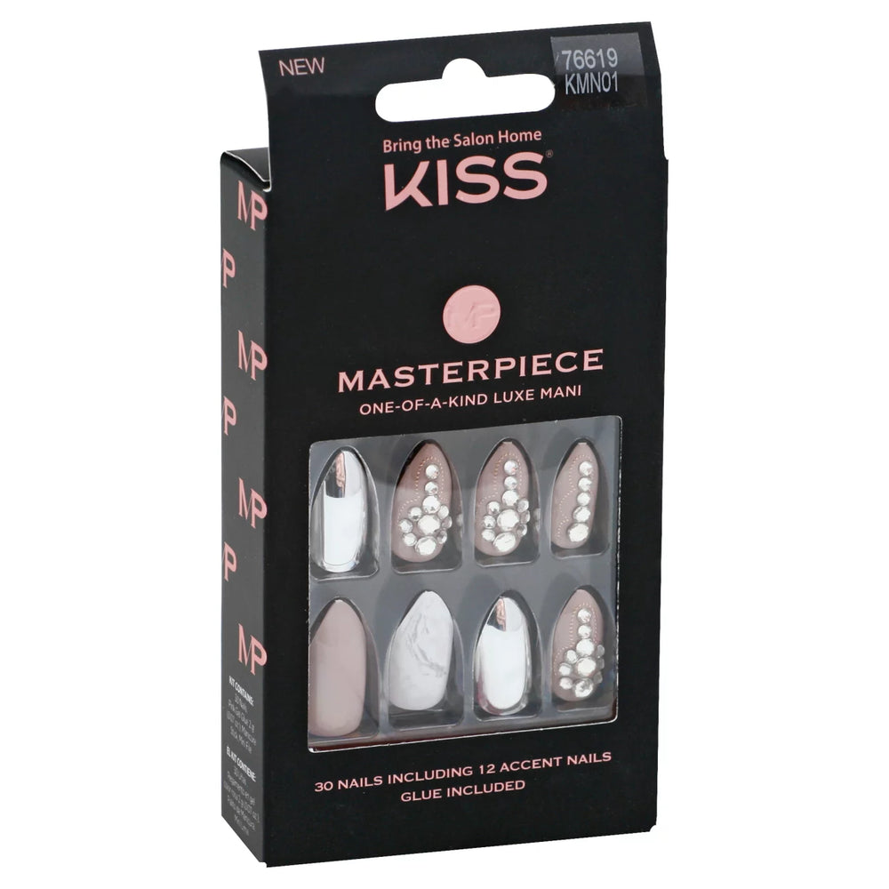 Kiss Master Piece Press  Nail On 30 pcs + Glue