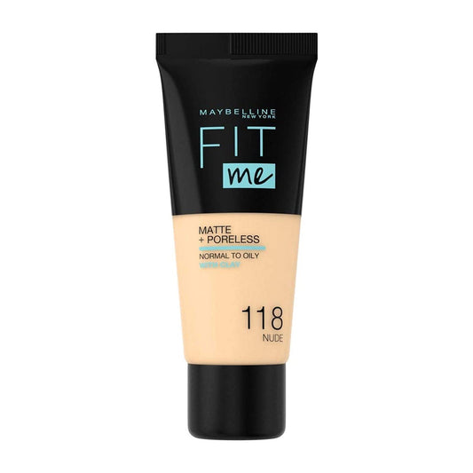 Maybelline Fit Me matte Poreless Foundation ( 118 Nude )
