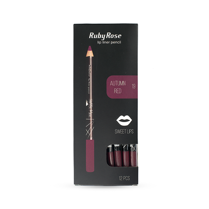 Ruby Rose Lip Liner ( Autumn Red 19 )