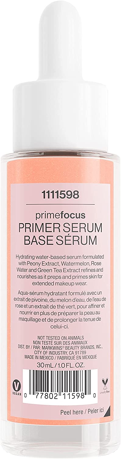 Wet n Wild Primefocus Primer Serum Hydrate ( Rose Water , Watermelon 🍉 , Peony)