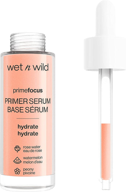 Wet n Wild Primefocus Primer Serum Hydrate ( Rose Water , Watermelon 🍉 , Peony)