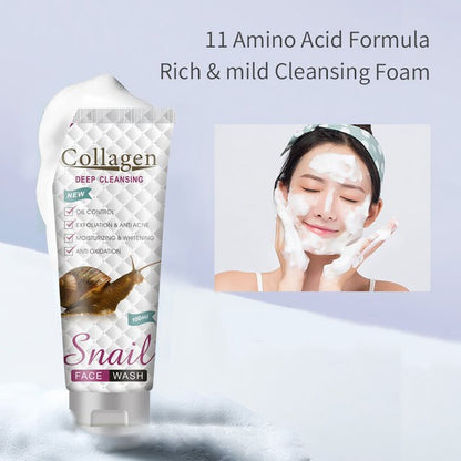 Buy Collagen Snail Cleanser Face Wash Get Free Mask