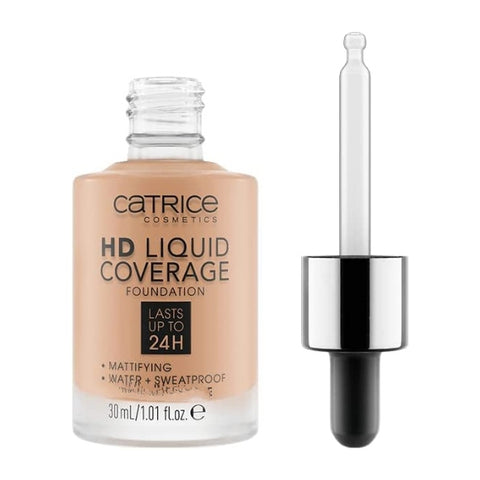 Catrice HD Liquid Coverage Foundation + Niacinamide 040 Warm Beige ( 30 ml ) ( Pre-order )