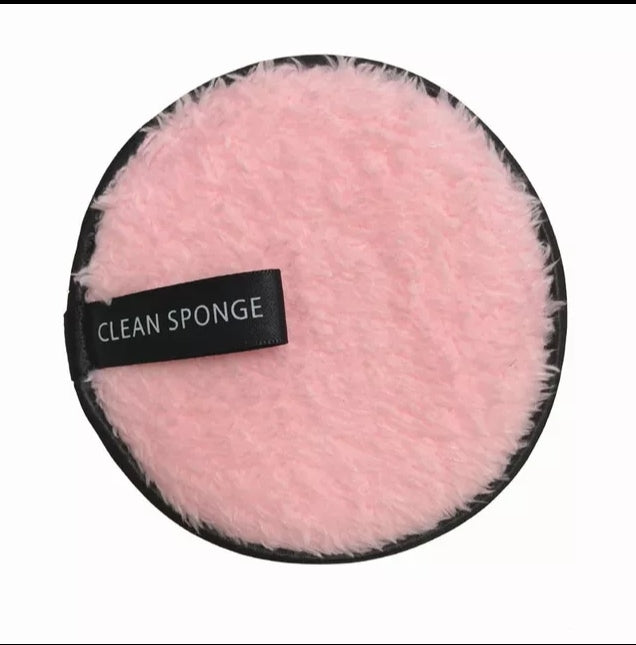 Makeup Remover  Facial Cleansing Sponge 🧼 ( Pink )