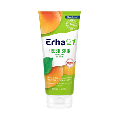 Erha21 Face & Body Scrub Fresh Skin Apricot Scrub ( Deeply Exfoliates & Removes Impurities For Glowing Skin ) Big Size