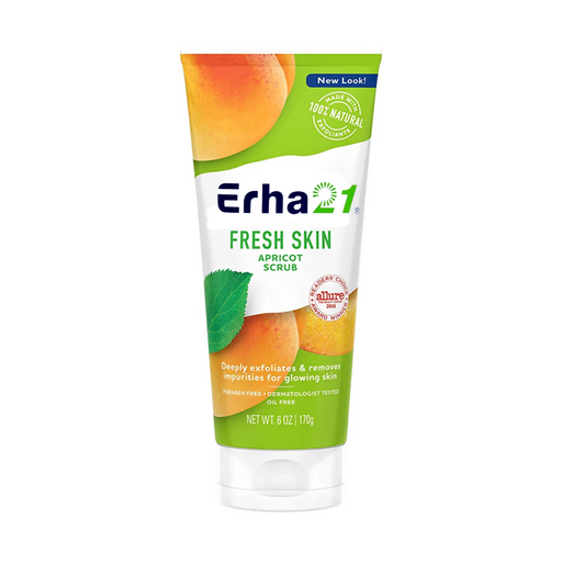 Erha21 Face & Body Scrub Fresh Skin Apricot Scrub ( Deeply Exfoliates & Removes Impurities For Glowing Skin ) Big Size