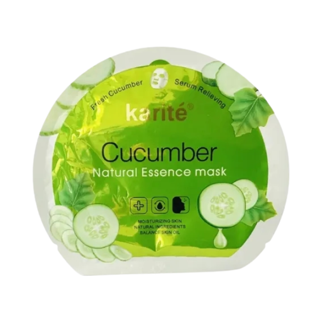 Karite Cucumber 🥒 Natural Essence Sheet Mask ( All Type Skin ) ( Remove Acne )