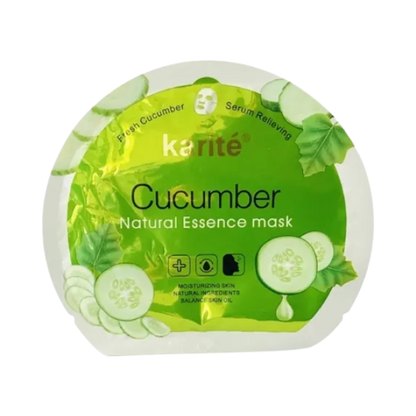 Karite Cucumber 🥒 Natural Essence Sheet Mask ( All Type Skin ) ( Remove Acne )