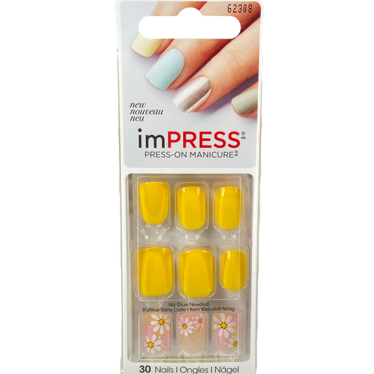 Impress Piece Press Nail On 30 pcs + Glue