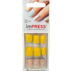 Impress Piece Press Nail On 30 pcs + Glue