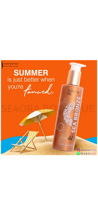 Sea Bronze Sun tan Oil Gold