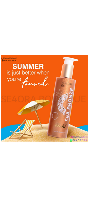 Buy Sea Bronze Sun tan Oil Gold Get A Free After Sun Facial Mask