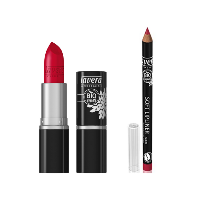 Lavera Set Blooming Red 49 + Soft Lip liner Red 03