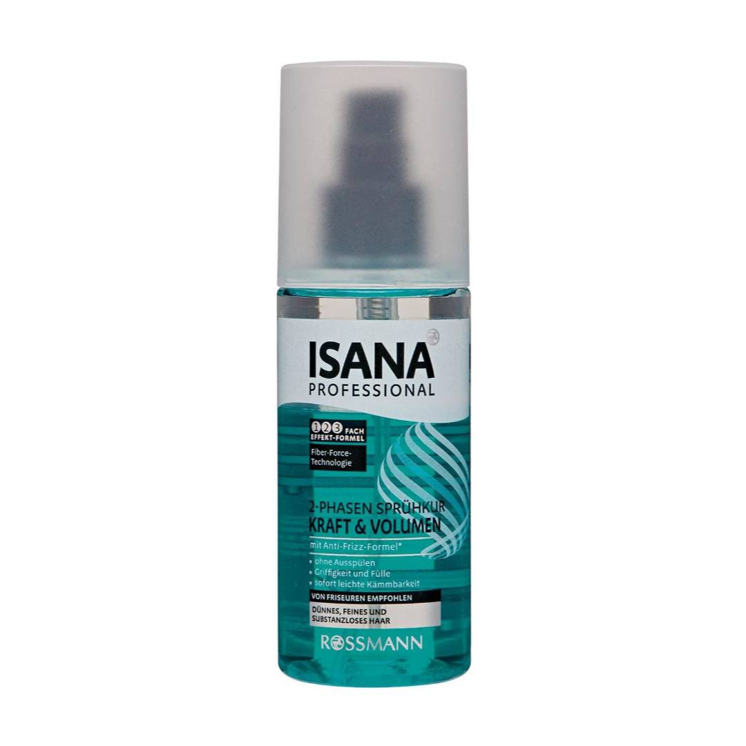 Isana Professional 2- Phase Spray Strength & Volume With Anti-frizz Formula Grip and Fullness Without Spooling Immediately Easy to Comb