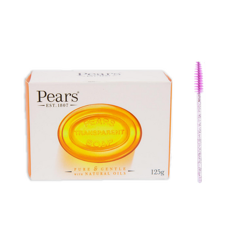Pears Eyebrow Soap 125g Big Size With Spoolie Brush