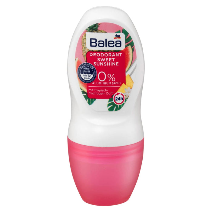 Balea Sweet Sunshine Roll On Deodorant , 0% Aluminum , 24 Hours , 50 ml