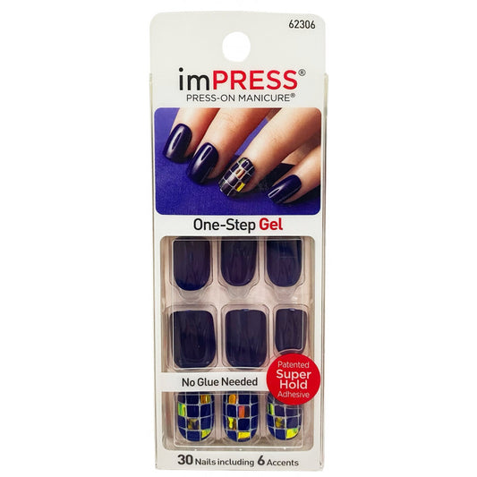 Impress Piece Press Nail On 30 pcs + Glue