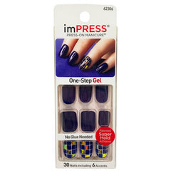 Impress Piece Press Nail On 30 pcs + Glue